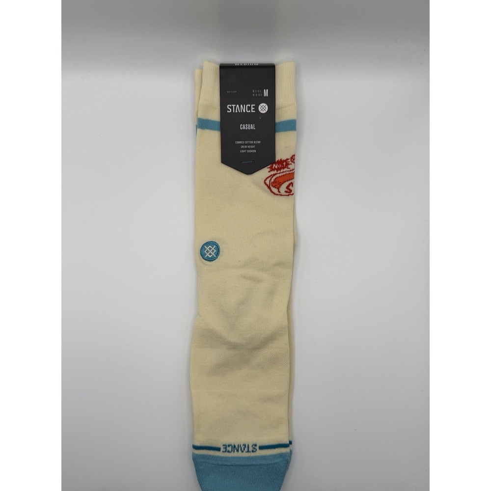 Stance Dog Crew Socks Canvas Cream Beige Medium A545C25DOG-CVS-Canvas-M NWT